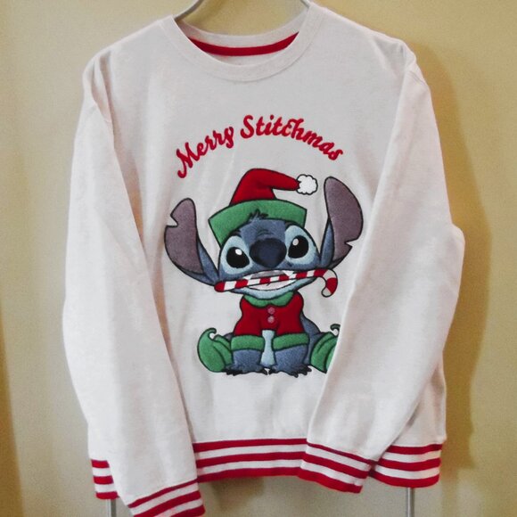Disney- X-mas Stitch winter holiday pullover sweater- sz., L - Picture 2 of 8